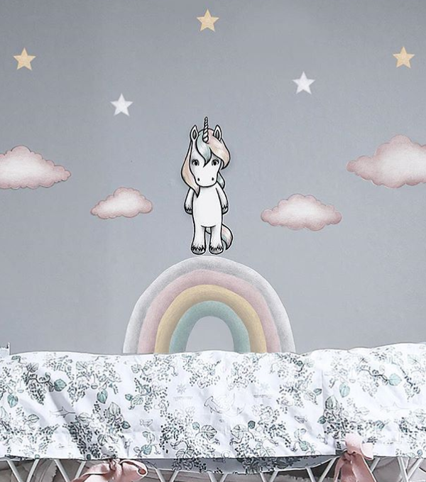 Stickstay, Enhörningen Sky, väggklistermärken