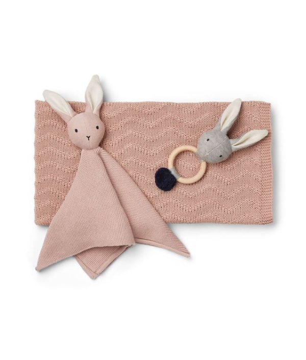 Liewood, Petra rosa gåvoset (filt, leksak, snuttefilt)