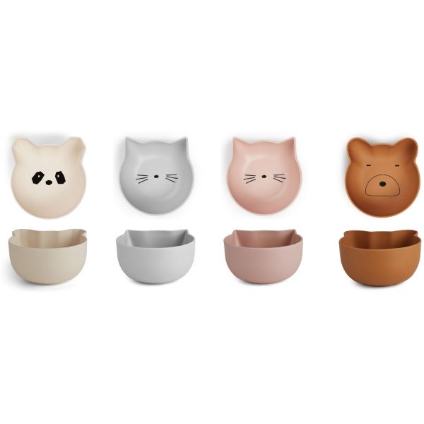 Liewood, 4 - pack snack skålar för barn, Rex