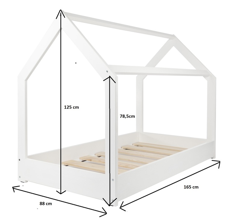 Vit hussäng 80x160 till barnrummet - Bild 4