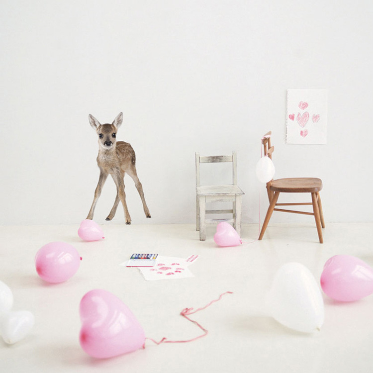 Dekornik, Lucy väggklistermärken stort rådjur - Bild 3