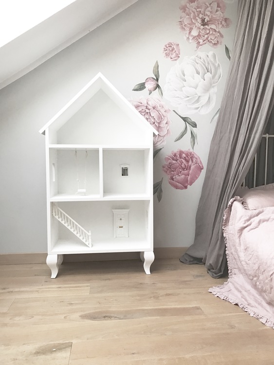 Lily, stor vit dockhus i trä - Bild 6