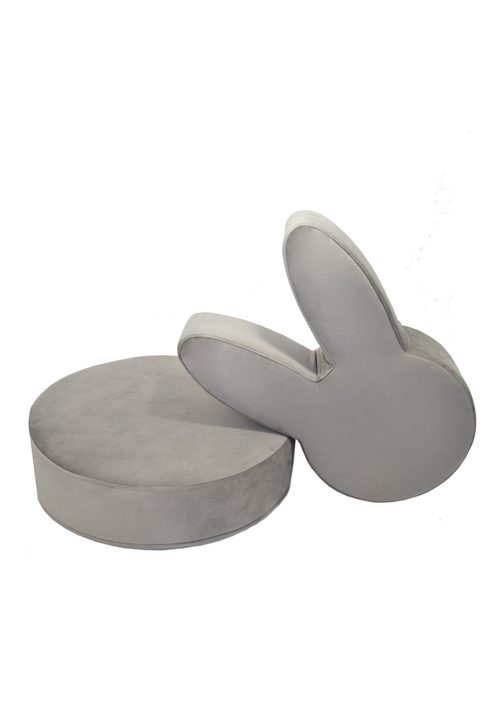 Sittpuff Grå Kanin till barnrummet, Babam