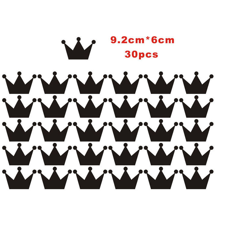 Silver princesskronor väggklistermärken - Bild 2