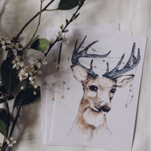 Poster magisk rådjur, poster till barnrummet