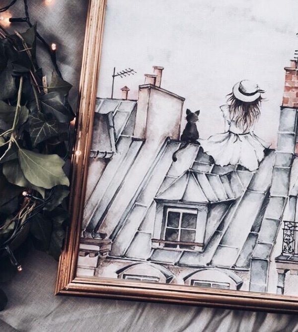 Poster flickan på taket, poster till barnrummet