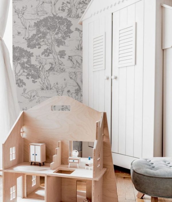 Dekornik, tapet White Animals