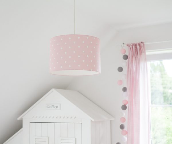 Lamps&Company, Taklampa till barnrummet, Lovely dots pink