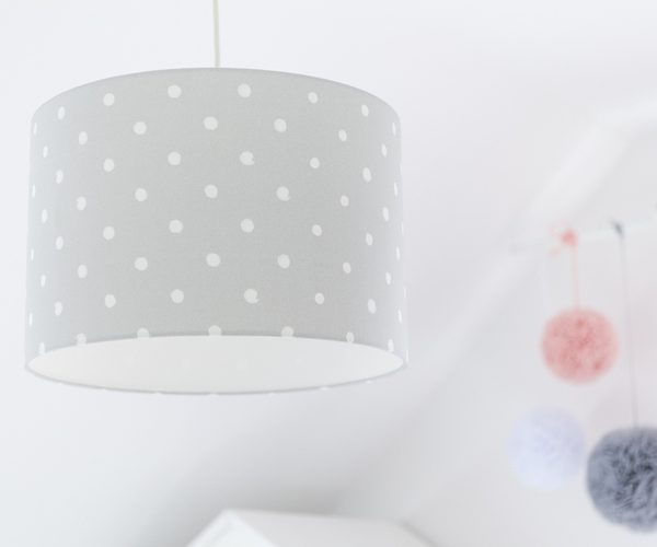 Lamps&Company, Taklampa till barnrummet, Lovely dots grå