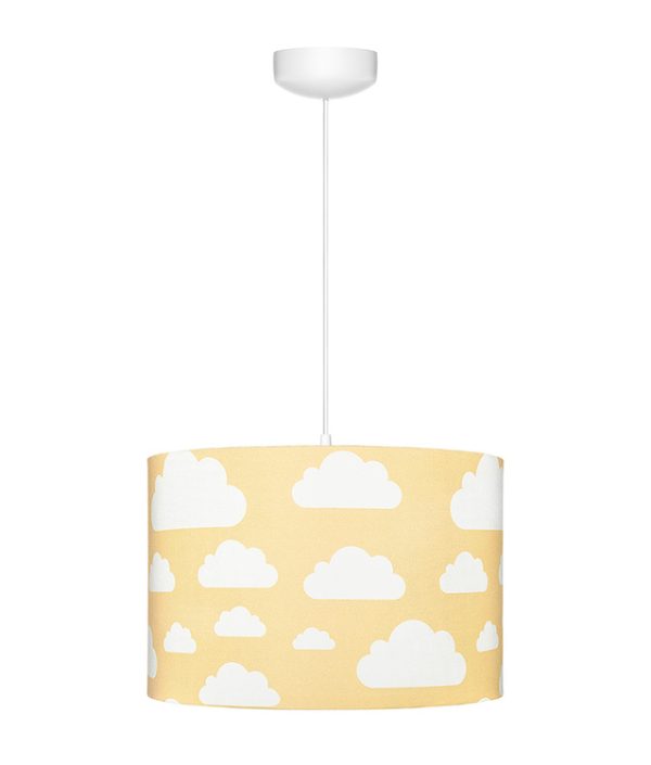 Lamps&Company, Senapsgul taklampa till barnrummet, moln