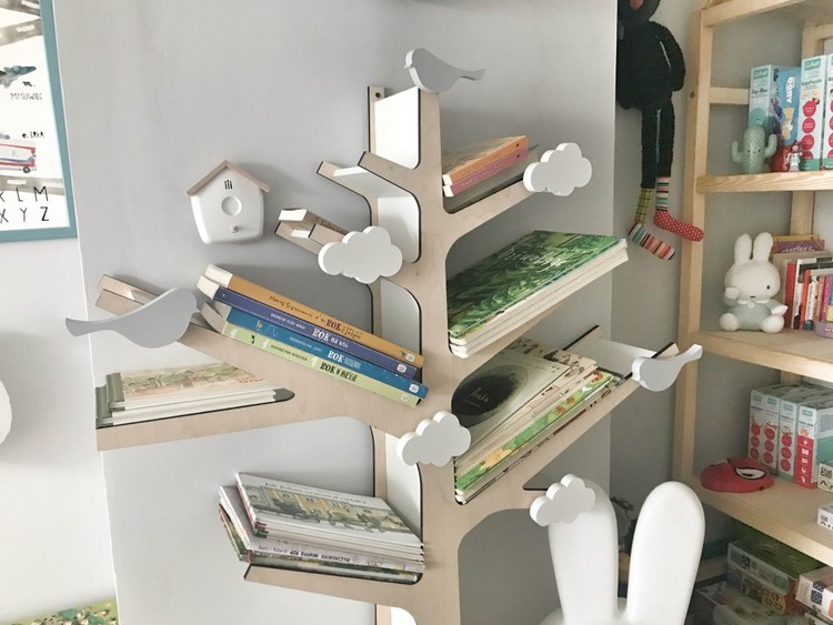 Bokhylla till barnrummet i form av ett vackert träd - Bild 2