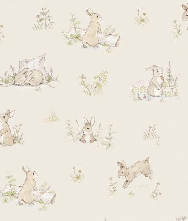 Dekornik, tapet Rabbit Day Beige