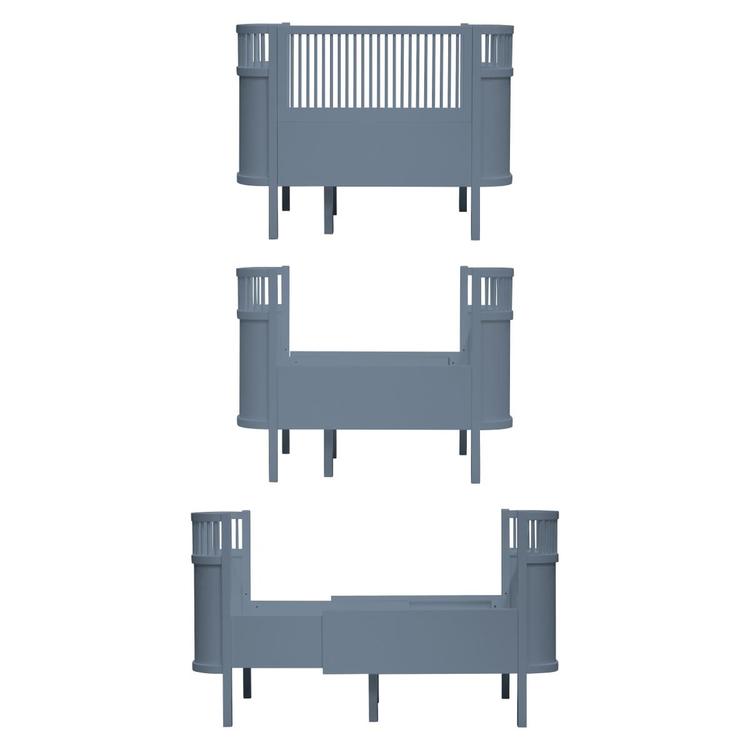 Sebra Barnsäng Spjälsäng & Juniorsäng Kili, Forest lake blue - Bild 2