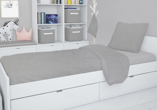 Babylove, Mörkgrå påslakanset 90x160 till juniorsäng/barnsäng