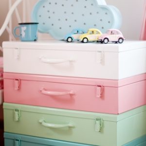 Koffert förvaring , vit