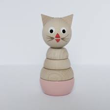 Daisy rosa träfigur, Ella & Frederik