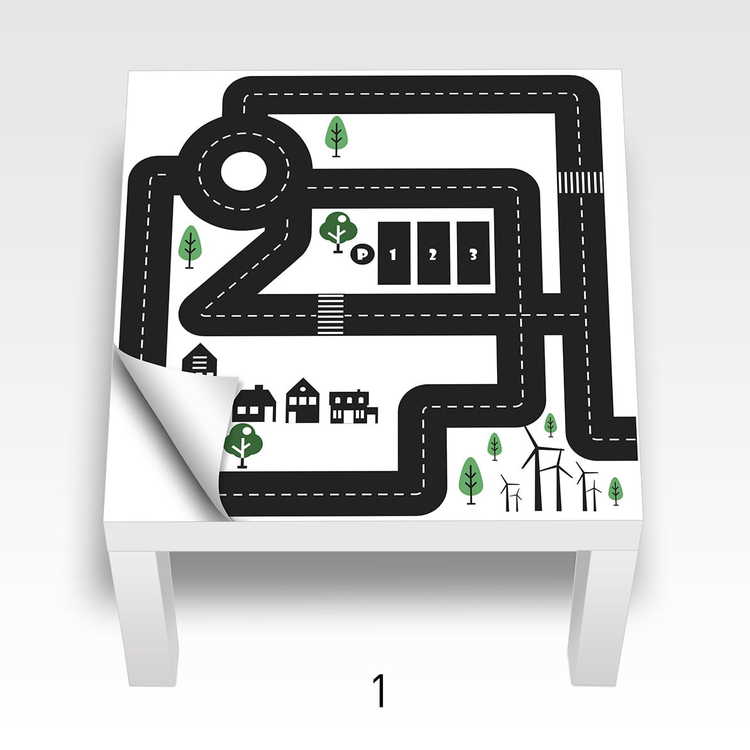 Bilbana klistermärke till Ikea Lack sidobord - Bild 2