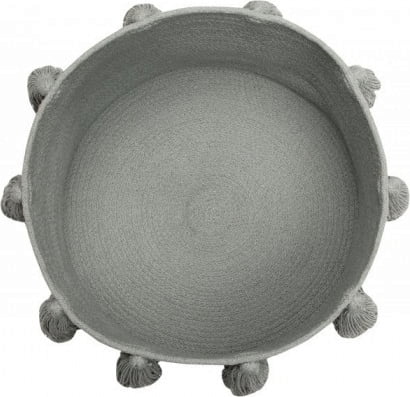 Lorena Canals, grå förvaringskorg med tofsar - Bild 4