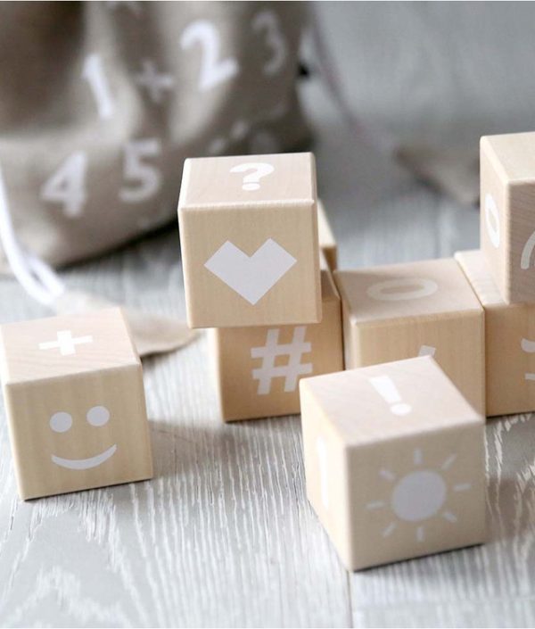 Träklossar med siffror ? vit, Ooh noo