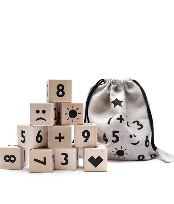 Träklossar med siffror ? svart, Ooh noo