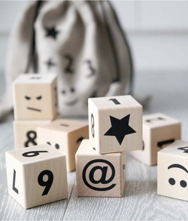 Träklossar med siffror ? svart, Ooh noo