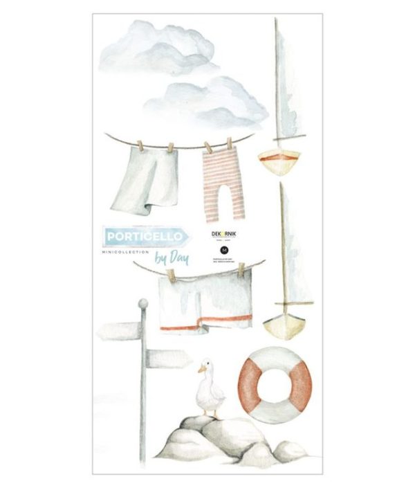 Dekornik, väggklistermärken PORT BY DAY PORTICELLO