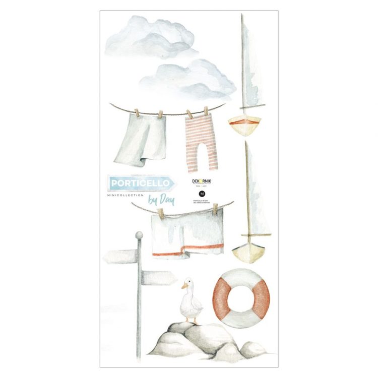 Dekornik, väggklistermärken PORT BY DAY PORTICELLO
