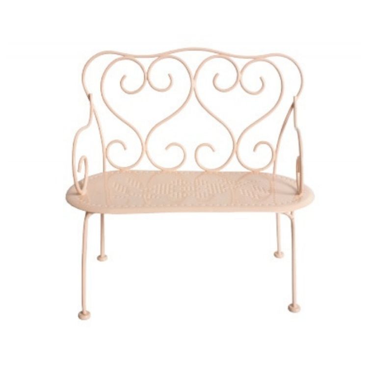 Maileg, romantisk bänk mini puderrosa