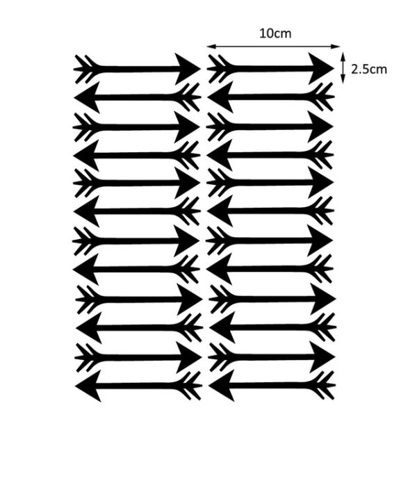 Väggklistermärken silverpilar, set om 24 stycken