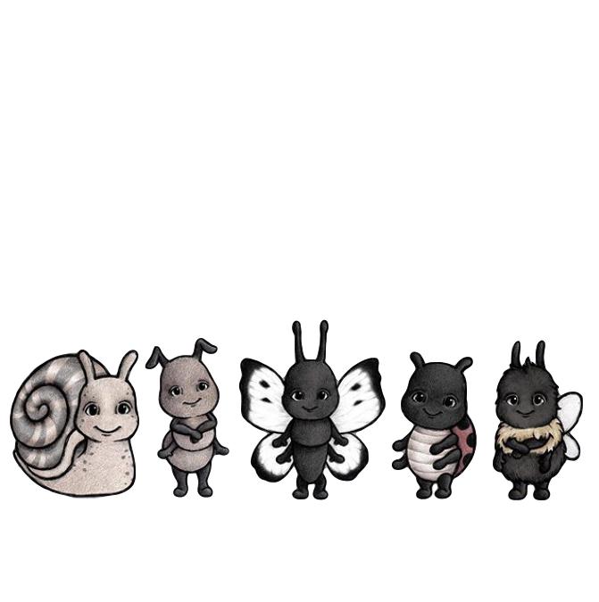 Bug vänner väggklistermärken, Stickstay