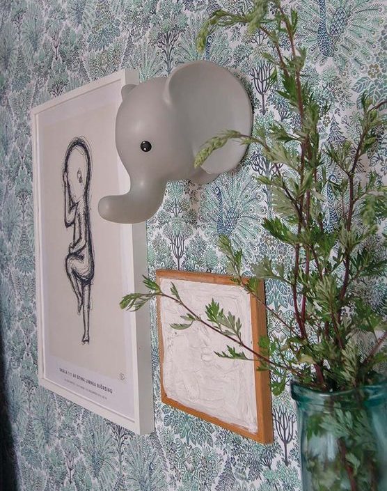 JaBaDaBaDo vägglampa trofè elefant