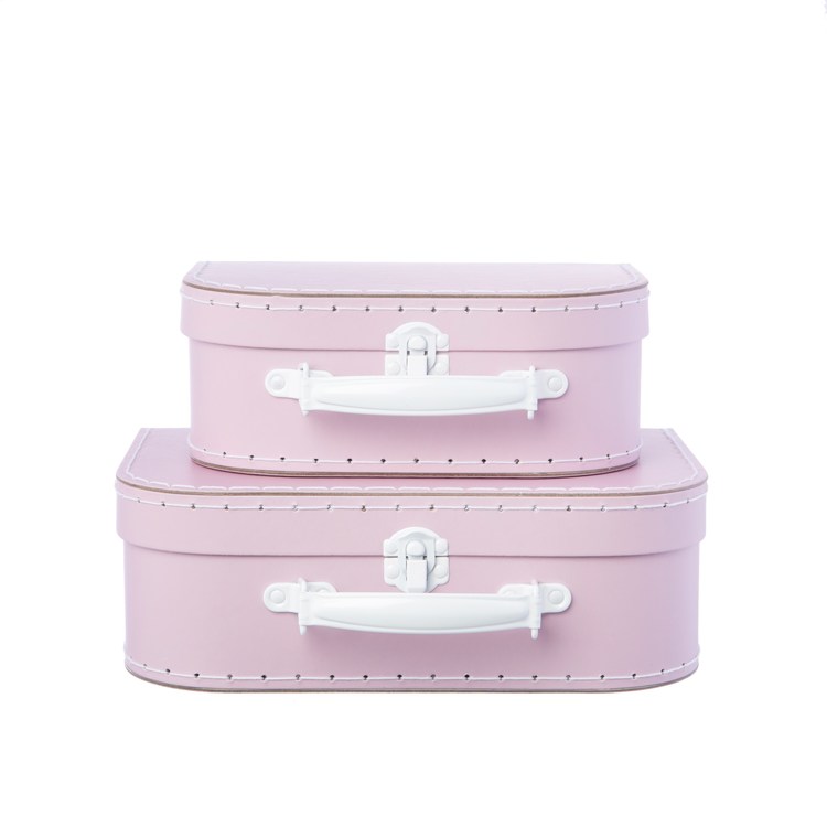 Sass & Belle, Förvaringslådor koffert rosa, 2-set
