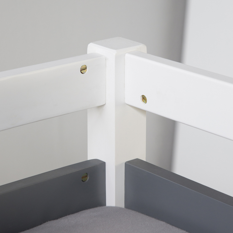 Vit loftsäng till barnrummet med flyttbart skrivbord - Bild 6