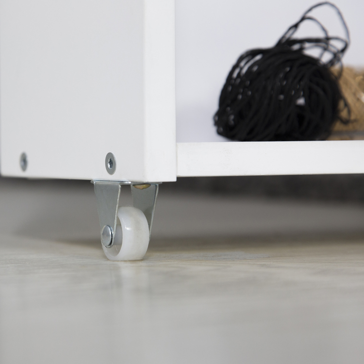 Vit loftsäng till barnrummet med flyttbart skrivbord - Bild 7