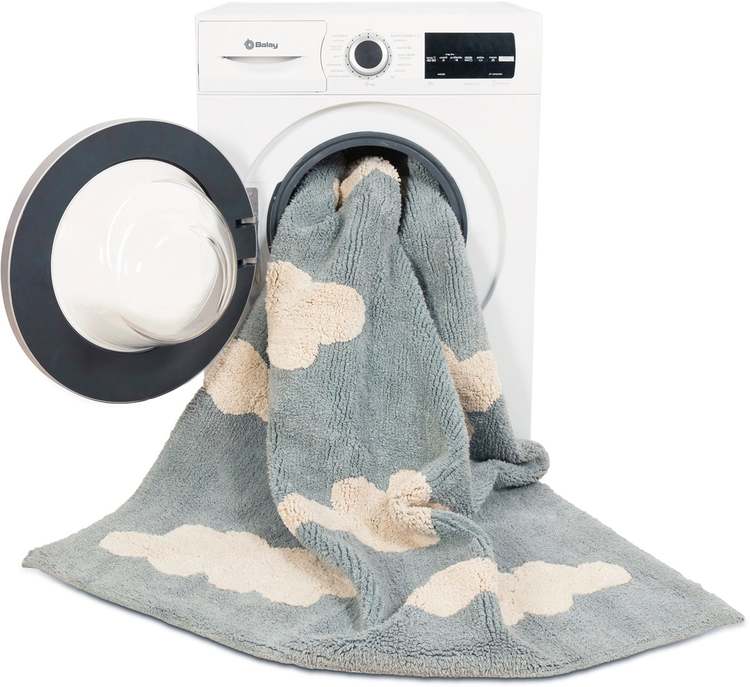 Lorena Canals matta till barnrummet, vintage blue - Bild 6