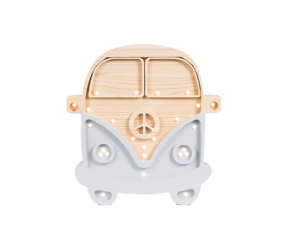 Little Lights, Nattlampa till barnrummet, Grå/natur buss