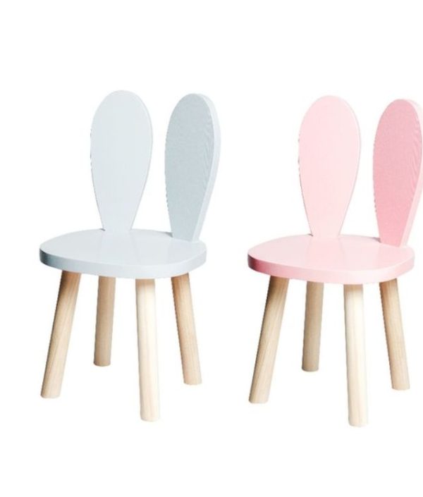 Set om två kaninstolar för barn