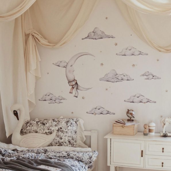 Dekornik, väggklistermärke Night night