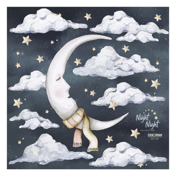 Dekornik, väggklistermärke Night night - Bild 4