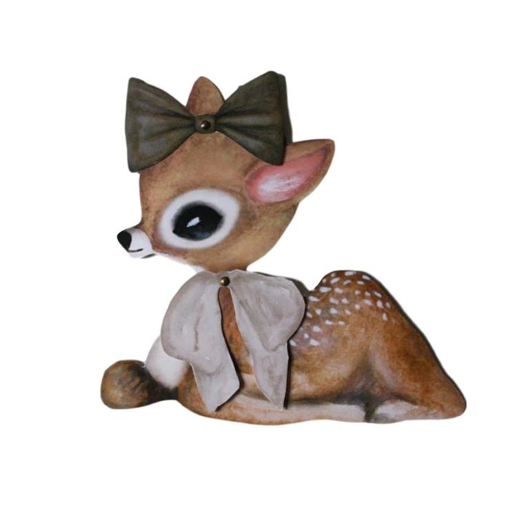 Dessin Design, vimpel DIY - lying bambi