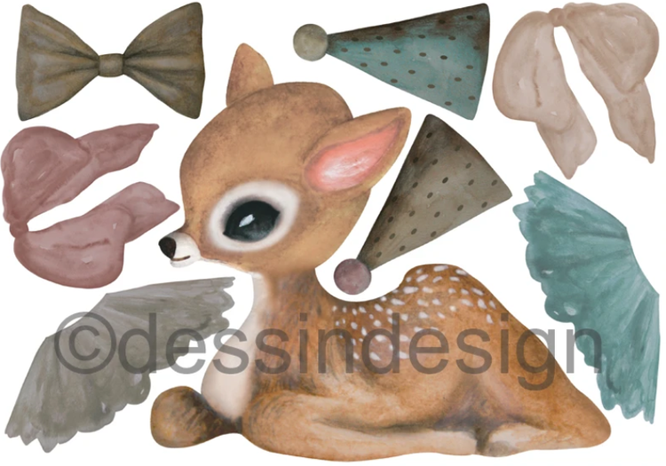 Dessin Design, vimpel DIY - lying bambi - Bild 4