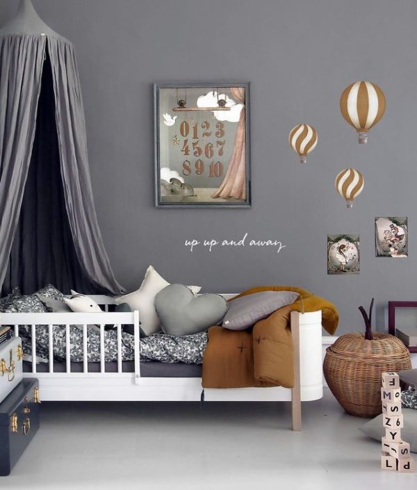 Mustard Luftballonger vintage väggklistermärken, Stickstay