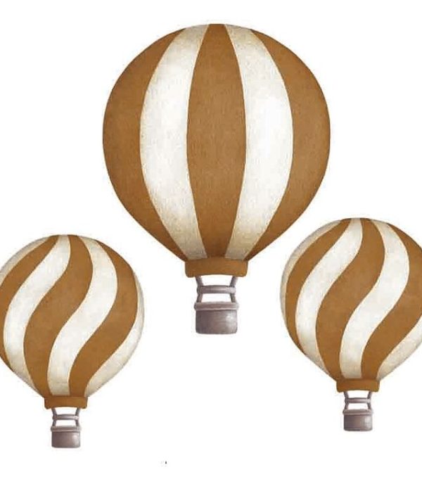 Mustard Luftballonger vintage väggklistermärken, Stickstay