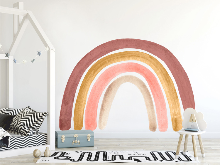 Babylove, dusty pink rainbow, regnbåge väggklistermärke - Bild 11