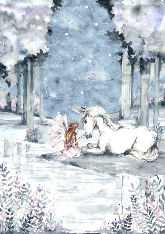 Poster magic forest, poster till barnrummet