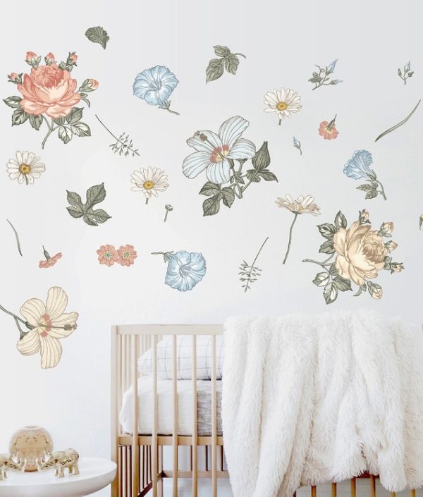 Väggklistermärke ängsblommor