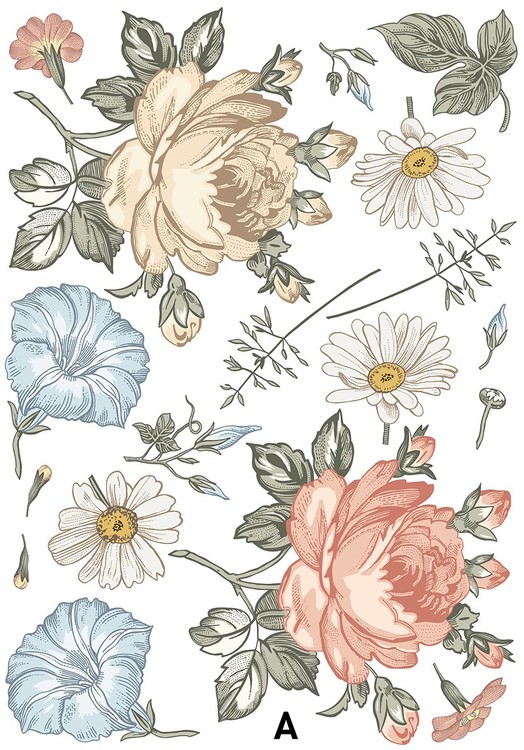 Väggklistermärke ängsblommor - Bild 9