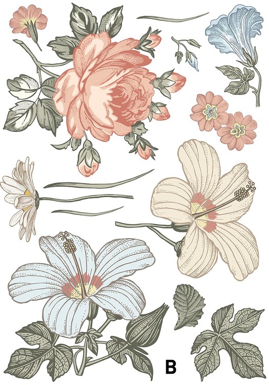 Väggklistermärke ängsblommor - Bild 10