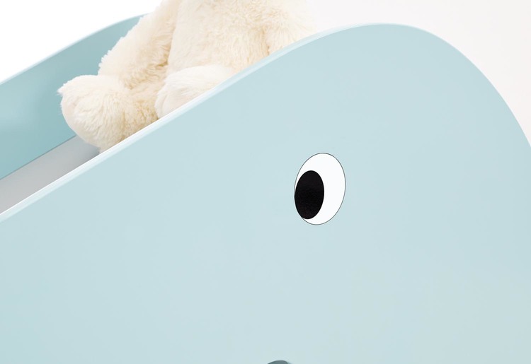 Pinolino, blå rutschkana av trä till barnrummet - Bild 2