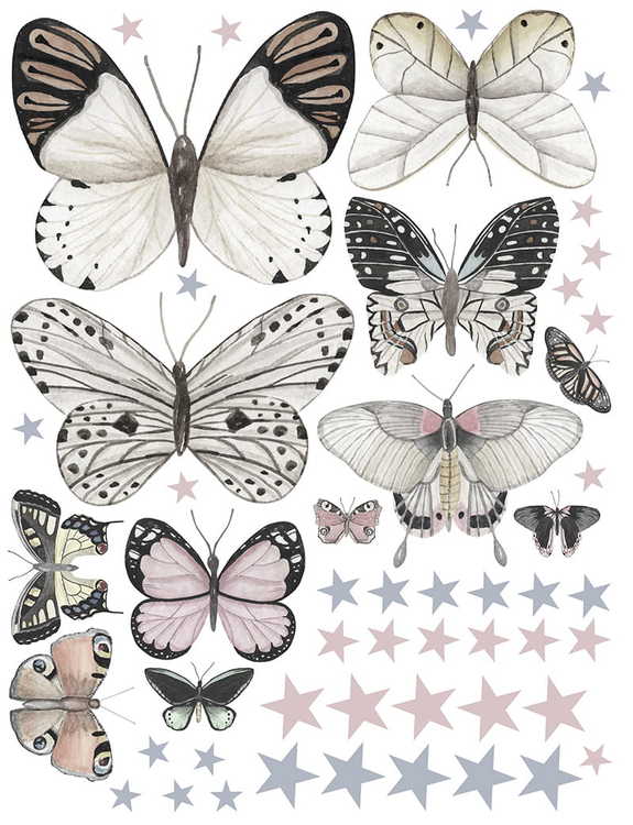 Babylove, väggklistermärke fjärilar - Bild 5